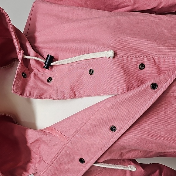 The North Face Shipler Women's Pink Canvas Twill Utility Jacket Hooded Pullover - Picture 5 of 12